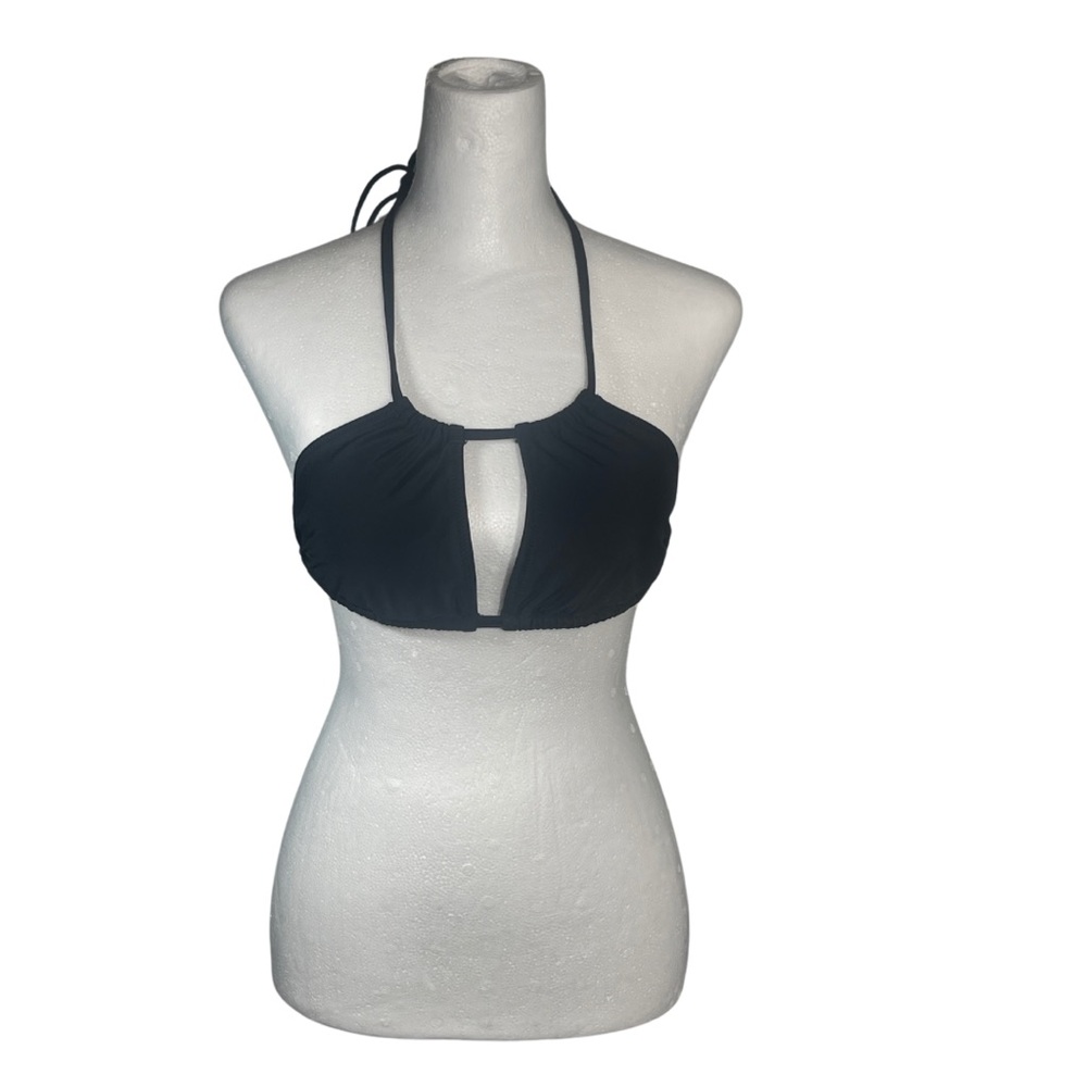 Aerie Black Halter Bikini Top Womens Medium